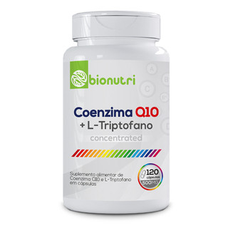 Coenzima Q10 Com L-Triptofano 500mg 120 Cápsulas Bionutri em Oferta na Shopee