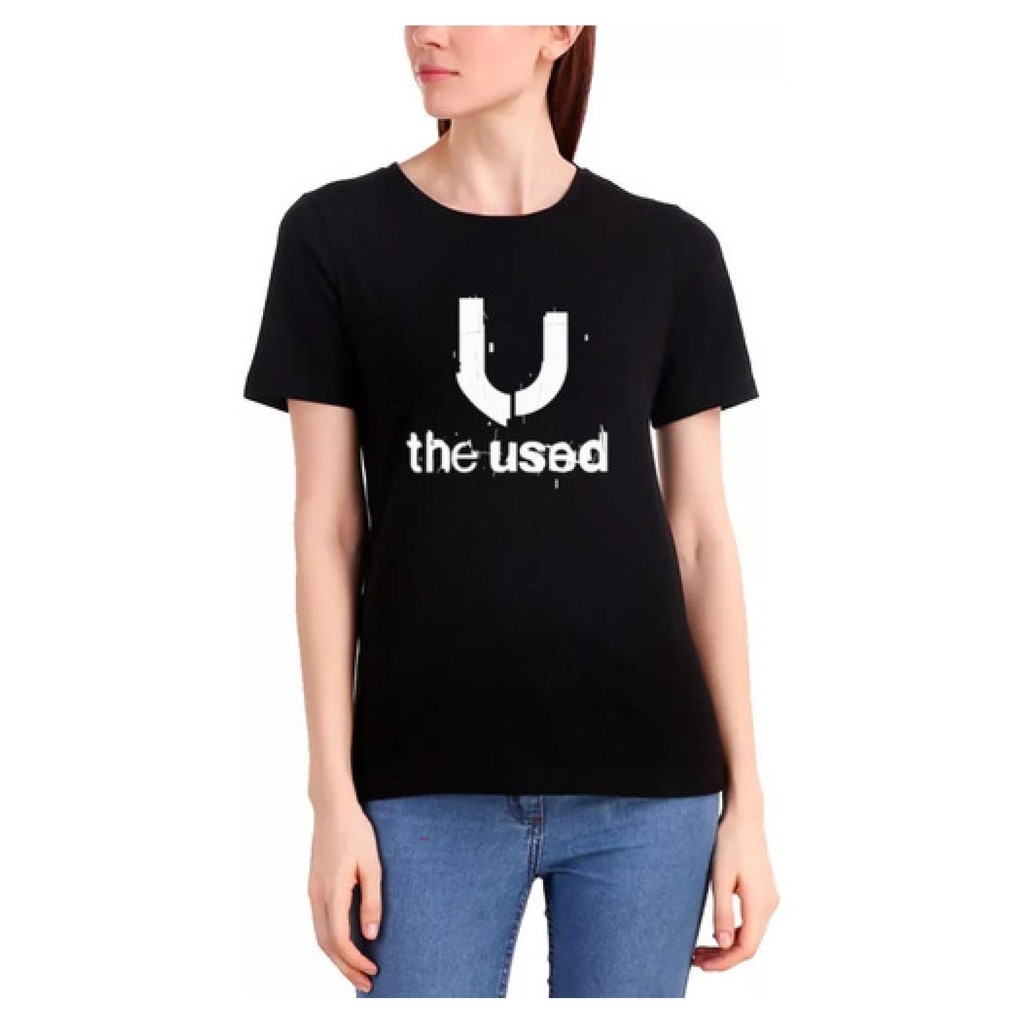 Camiseta Babylook The Used Banda Rock Anos 2000 Logo