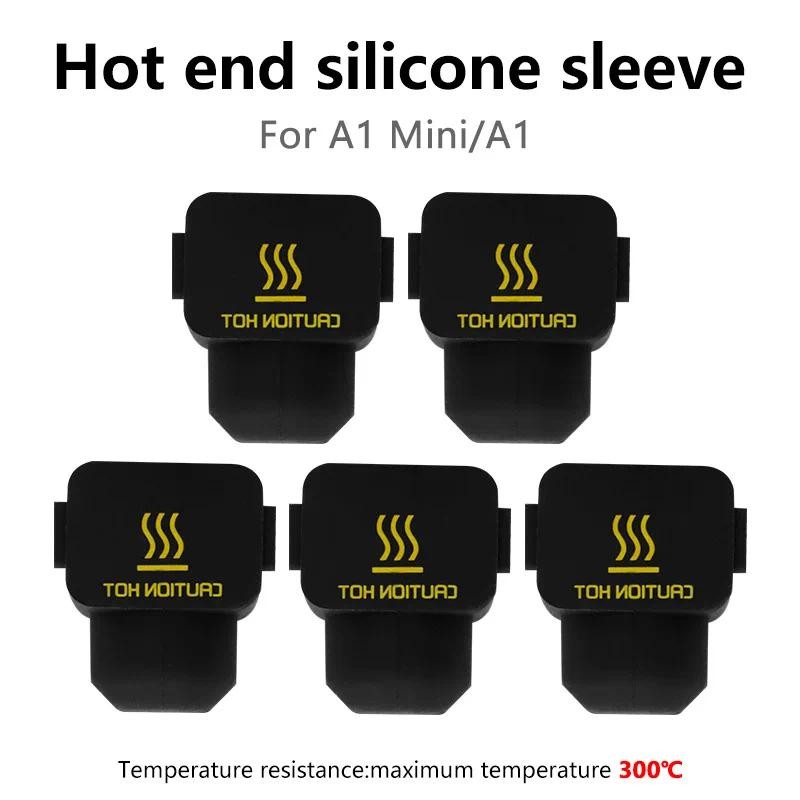 Para Bambu Laboratório A1 Mini Meias De Silicone Caso Impressora 3D Bloco Aquecimento Manga Hotend Isolamento Térmico Ca