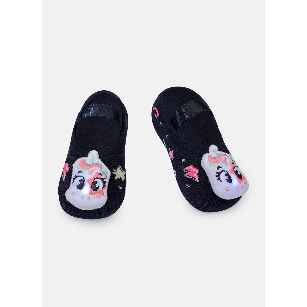 Meia Sapatilha com Aplique Bebê Menina Unicórnio Music - Puket - Baby & Kids Fashion