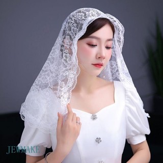 Véu Da Capela Igreja Católica Mantilla Para Cobrir A Cabeça Lenço Noivas em Oferta na Shopee