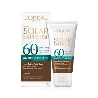 Protetor Solar Facial L'oréal Solar Expertise Antioleosidade Fps60 Negra em Oferta na Shopee