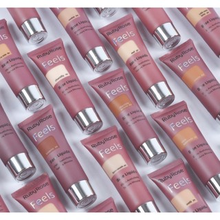 Base Líquida Feels Efeito Aveludado Textura Mousse HB8053 Grupo 3 Ruby Rose