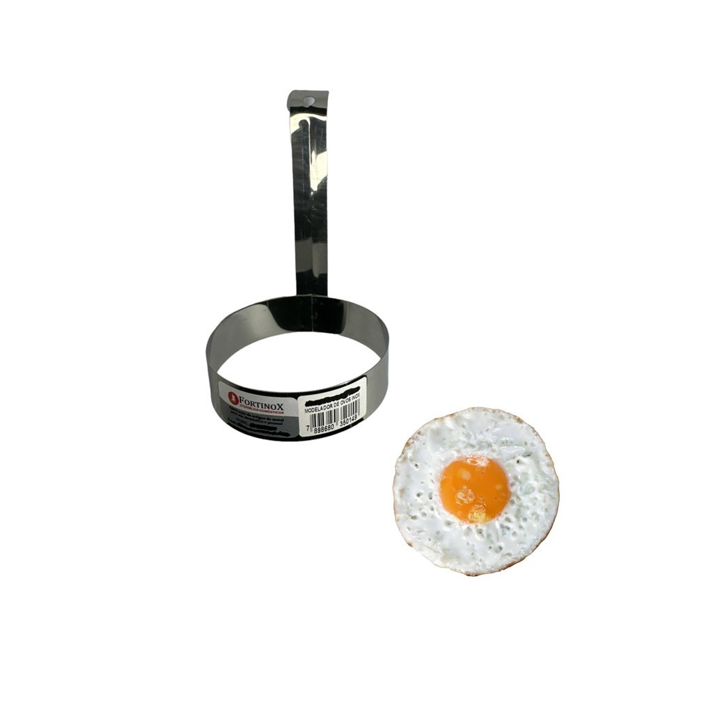 Suporte Redondo p/ Modelar Ovo & Tapioca Inoxidável 9 x 2,5 c/ alça em Oferta na Shopee