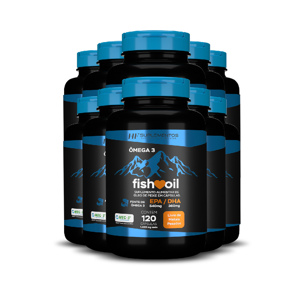 10X ÔMEGA 3 FISH OIL EPA+DHA MEG 3 120CAPS