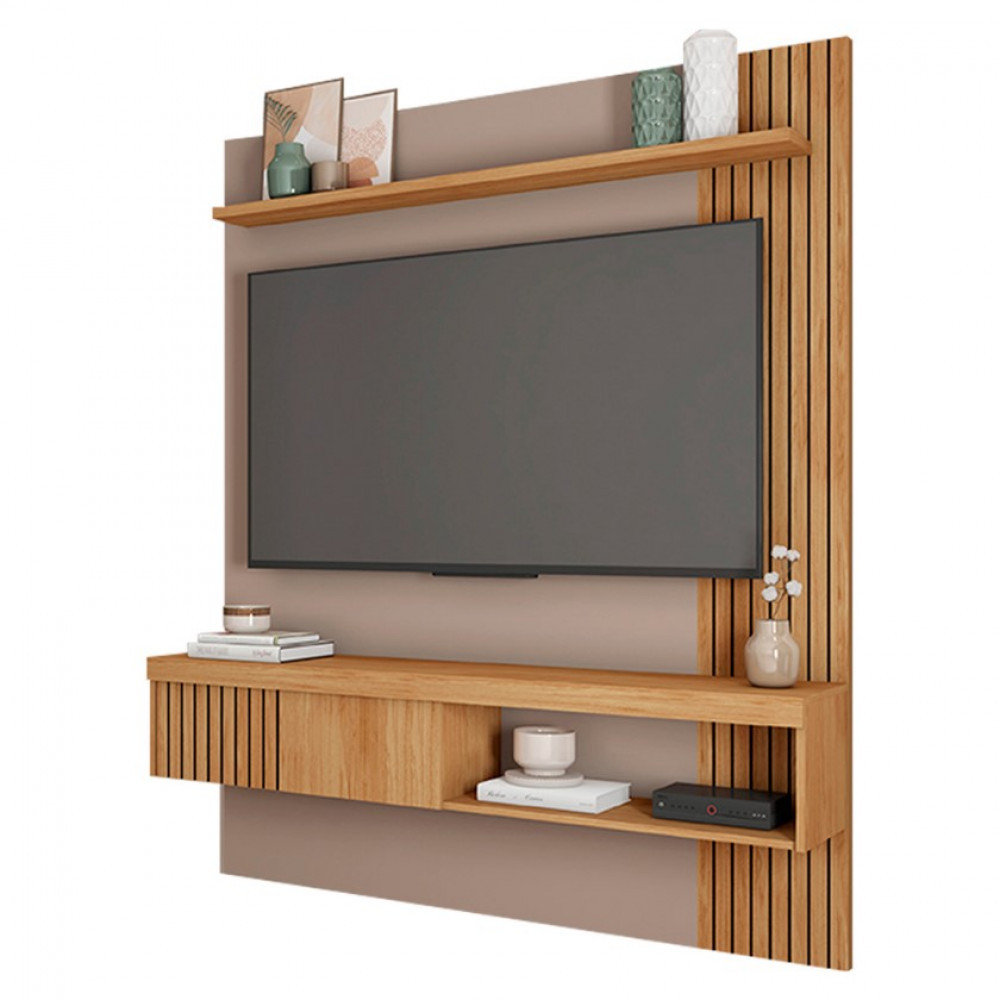 Painel para TV até 55 Polegadas com Porta Deslizante Jade Caemmun em Oferta na Shopee