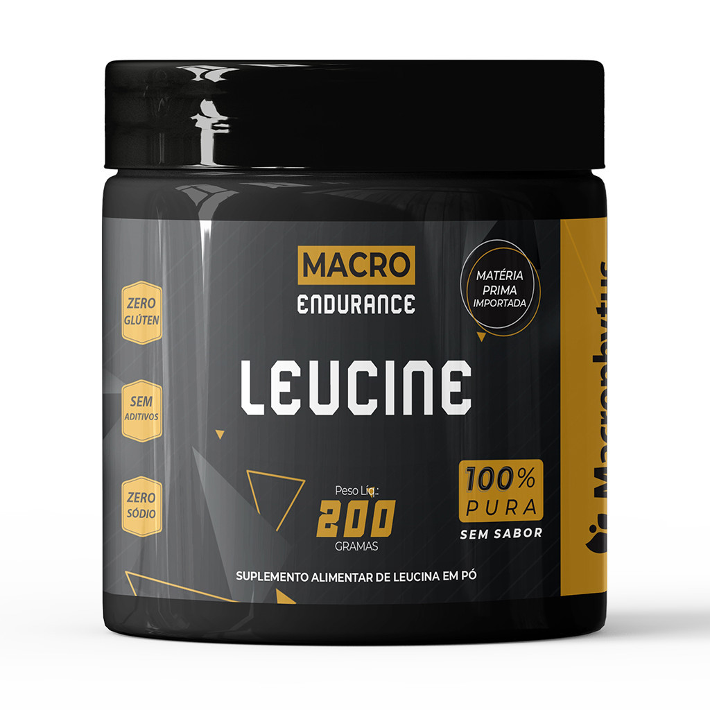 Leucina 100% Pura 200g Macro Endurance