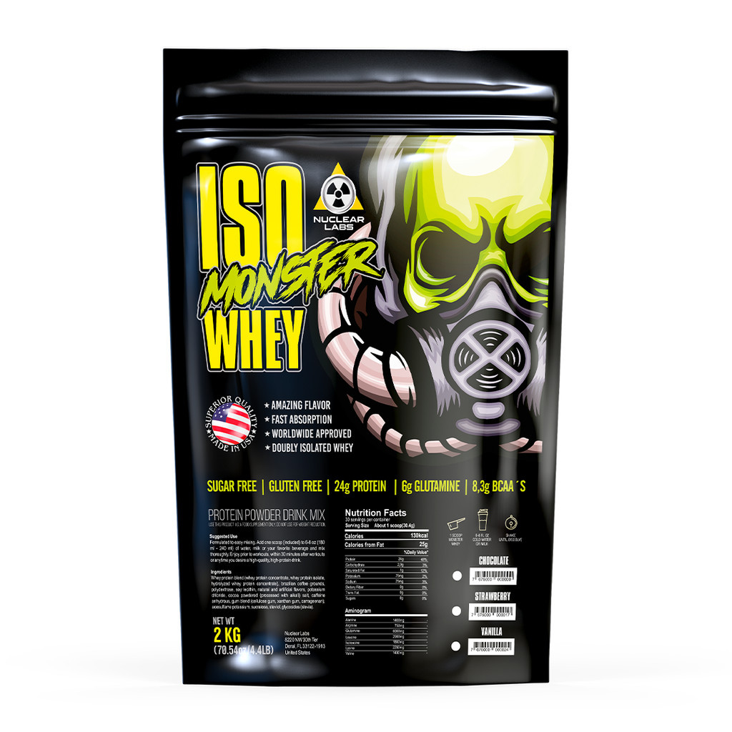 Iso Monster Whey Isolado 2kg Nuclear Labs Baunilha