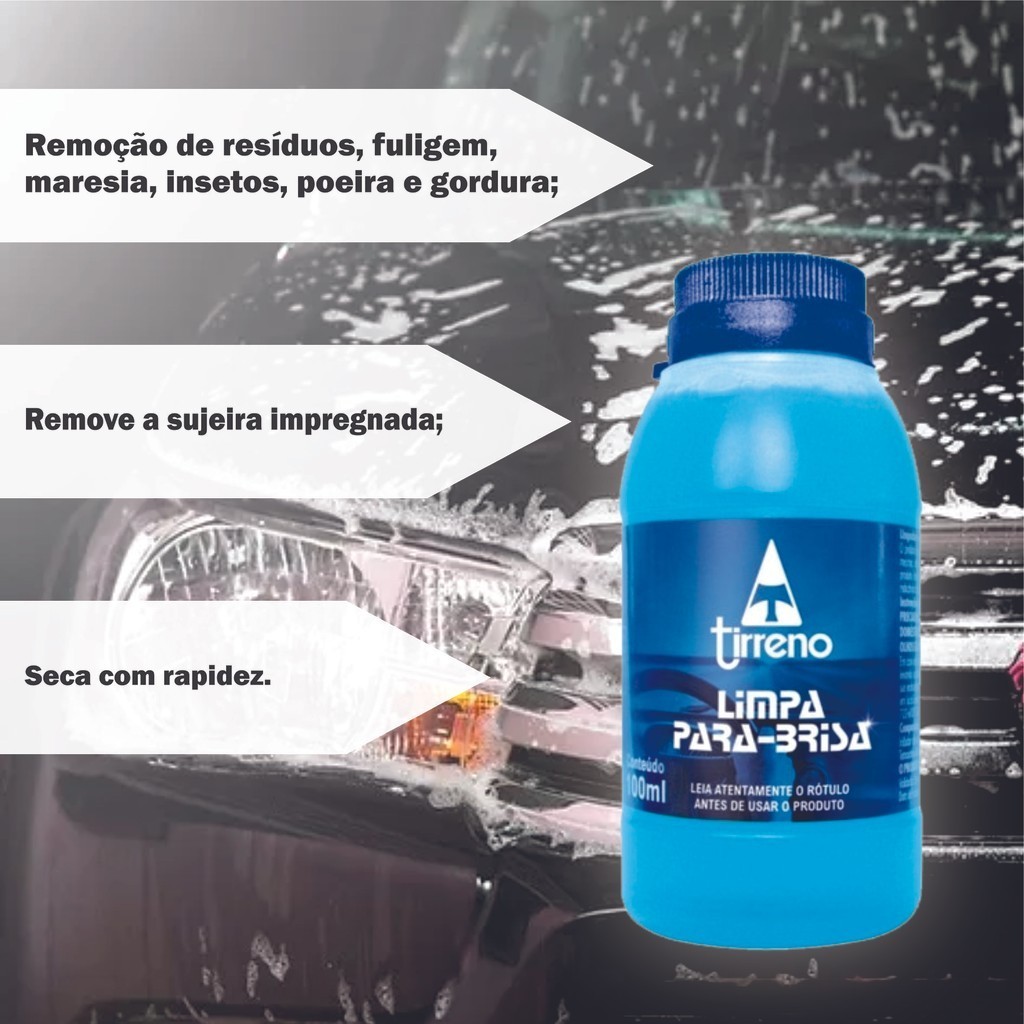 KIT 2 UNI LIMPA PARA-BRISA TIRRENO 100ML · foto 2