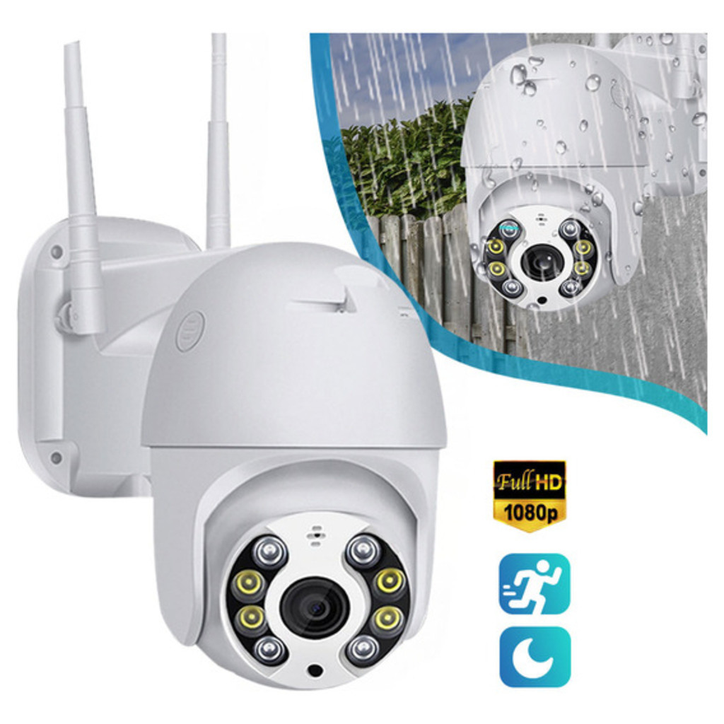 Câmera De Segurança wi-fi externa À Prova D'água full hd yoosee ou icsee gira 360 speed dome - Bivolt em Oferta na Shopee