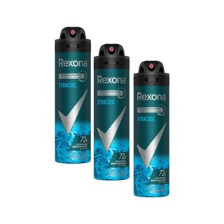 Desodorante Rexona Men Xtracool Aerosol Antitranspirante 48h 150ml | Kit com três unidades