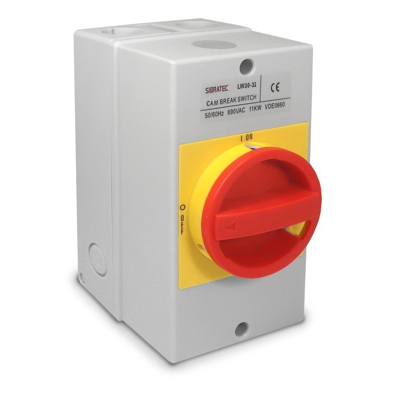 Chave Seccionadora Rotativa L/D 32A C/Caixa 3 Polos LW30