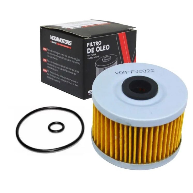 FILTRO OLEO MOTO KAWASAKI KLX 150 KLX 250 Z 250 SL KLX 450R KXF450 FVC022 COM ORINGS  O'RING