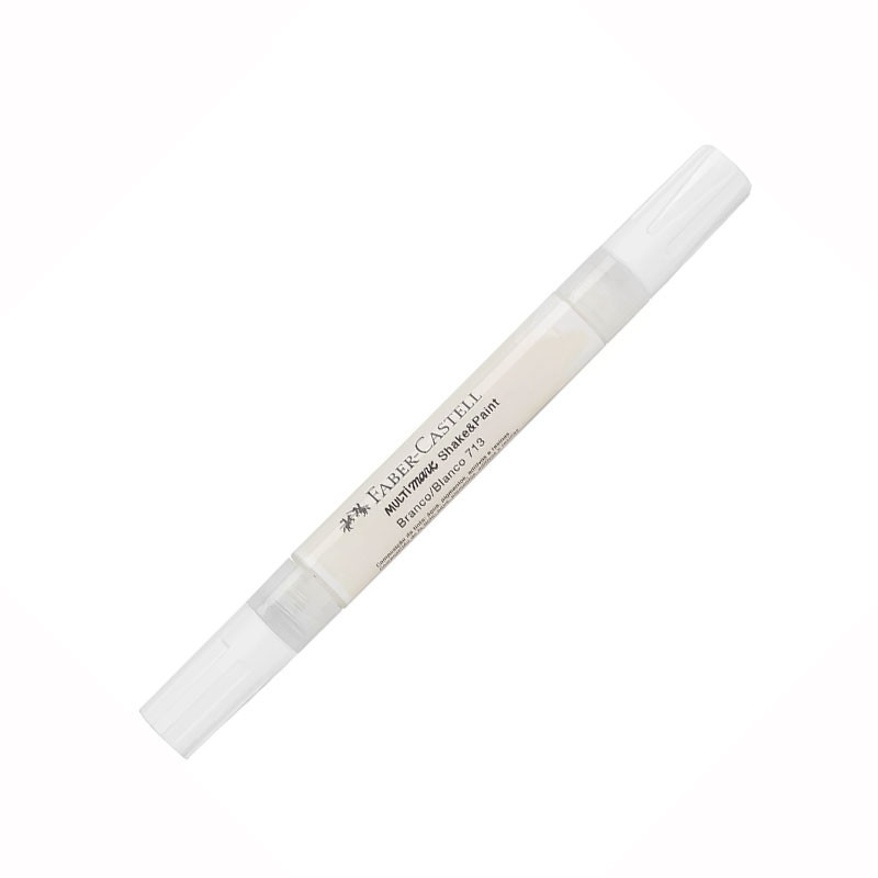 Pincel marcador permanente Multimark Branco MM/SPBR713 Faber-Castell