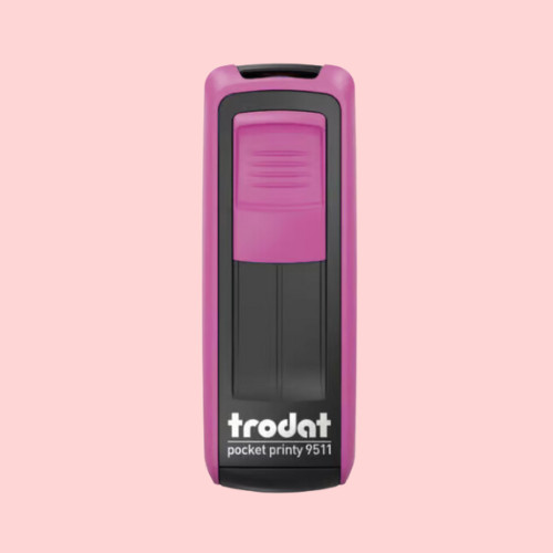 Trodat 9511 Tradicional - Tamanho 38x14mm - Cor Rosa - Modelo Pocket