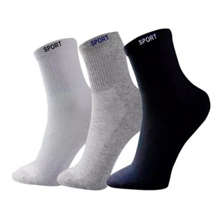 Kit 12 Pares de Meias Masculina Adulto meias de tubo médio( kit 3 kit 6 kit 12)