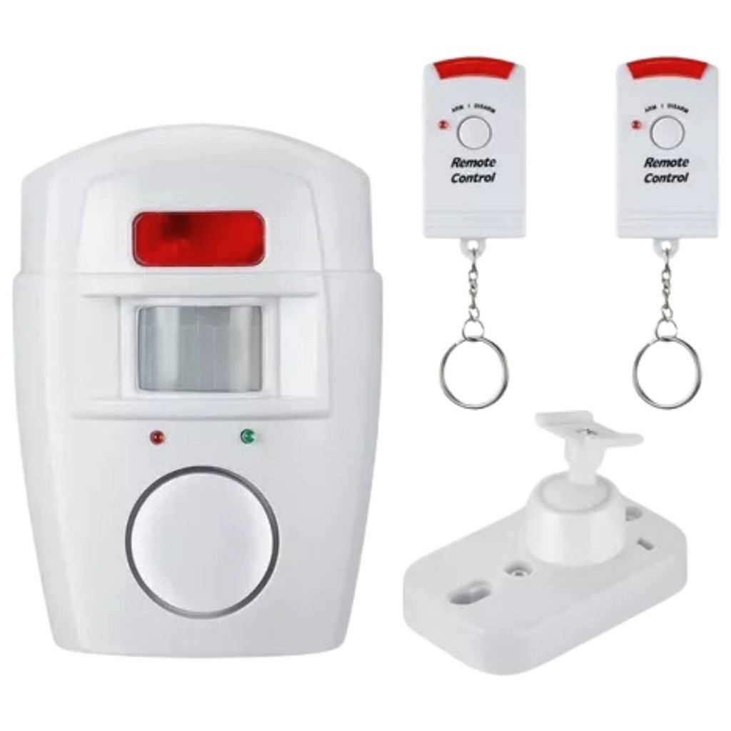 Alarme Sem Fio Residencial Sensor Sirene + 2 Controle sonoro facil instalalação