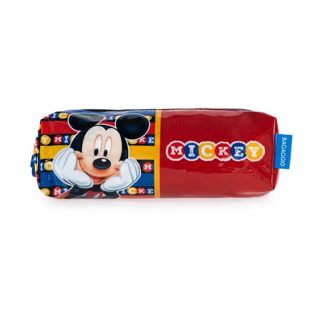 Estojo Escolar Masculino Disney Mickey Vermelho em Oferta na Shopee