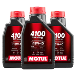 KIT MOTUL 4100 SYN-NERGY 15W-40 3 LITROS