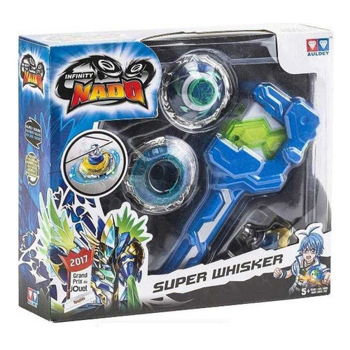 Infinity Nado Blade Athletic Super Whisker Beyblade  Cor Azul