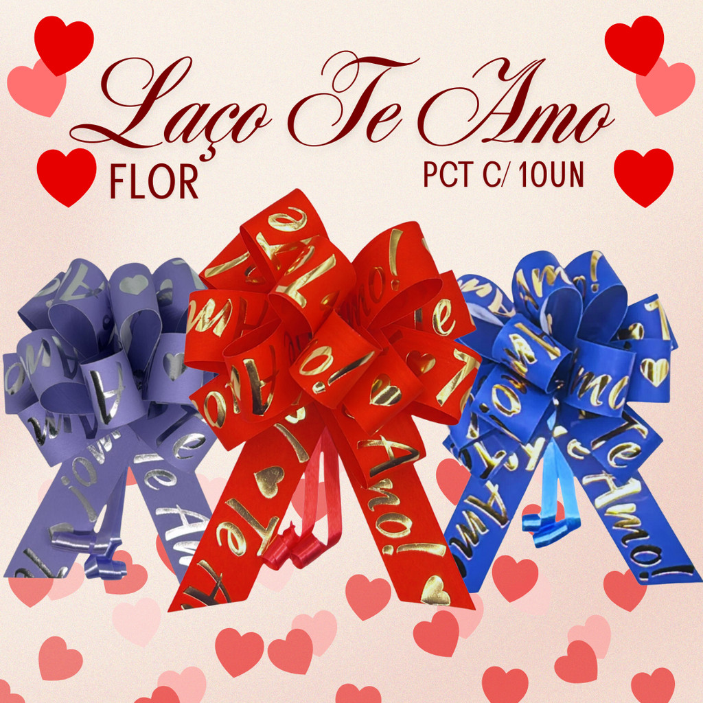 Laço Pronto Para Presente e Embalagem l Te Amo Flor COMPRE MAIS E PAGUE MENOS em Oferta na Shopee