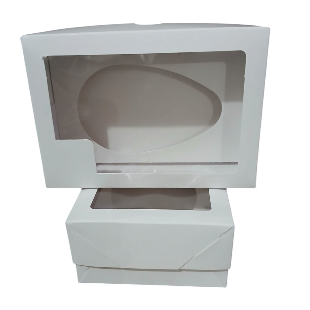 10 caixa ovo de colher 250g ou 350g com visor ovo de pascoa em Oferta na Shopee