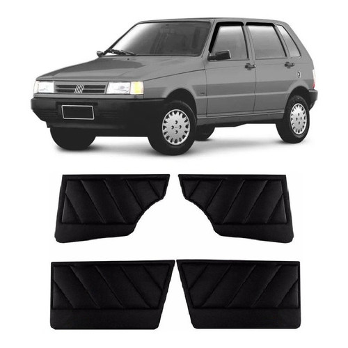 Jogo Forro Lateral Porta Fiat Uno Premio Elba 4 Portas