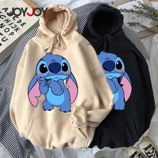 Blusa Camisola Lilo & Stitch koala Bonitinho Capuz Feminino Com Pocket Anime/Veludo Pulôveres 4wtf