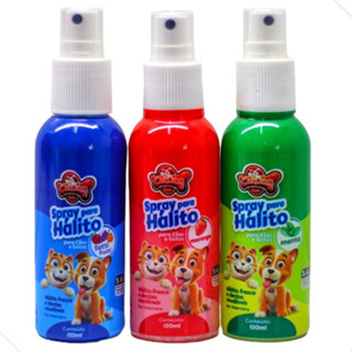 Kit 3 Sprays Mau Hálito Anti Tártaro Caes E Gatos Oral Pet em Oferta na Shopee