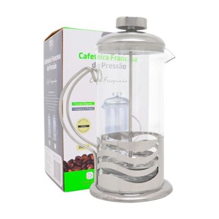 Cafeteira prensa francesa manual inox 350ml café chá leite cremoso Achadinhos da shoppe casa baratinho