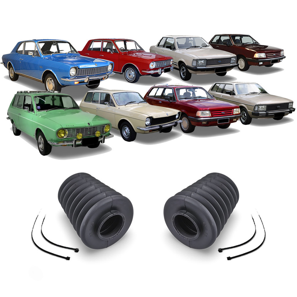 Par Kit Coifa Guarda Pó Da Caixa De Direção Ford Belina Corcel Del Rey Pampa 1979 1980 1981 1982 1983 1984 1985 1986