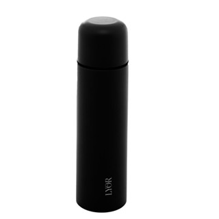 Garrafa Térmica Lyor de Aço Inox Bullet Preta 500ml