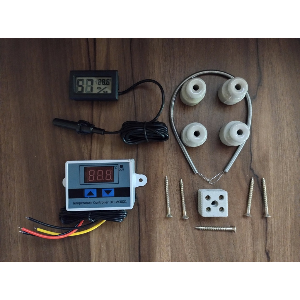Kit Completo Para Aquecimento De Chocadeira Com Termostato
