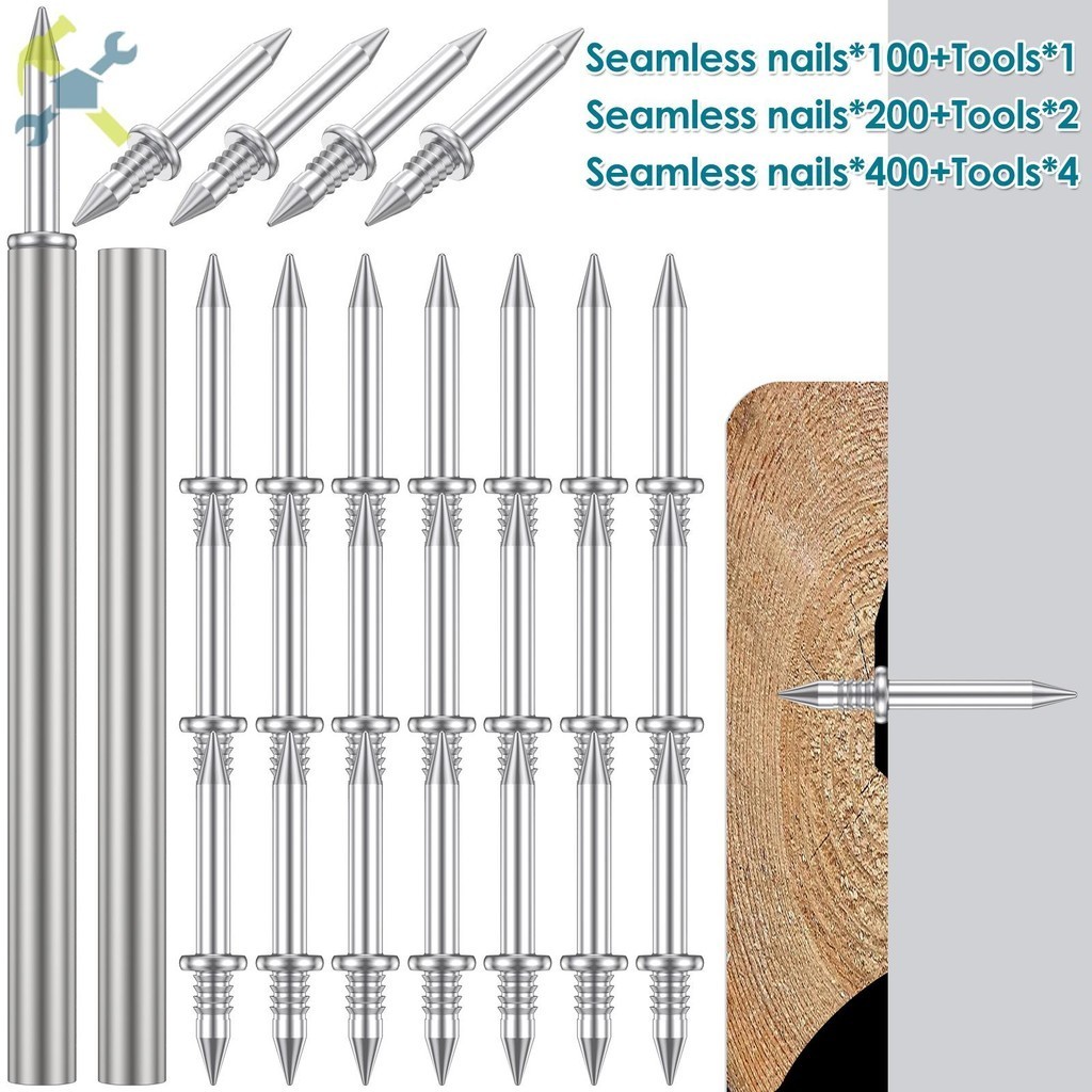 200Pcs Linha De Rodapé De Duas Cabeças Metal Sem Costura Marcas De Pregos SHOPCYC5616