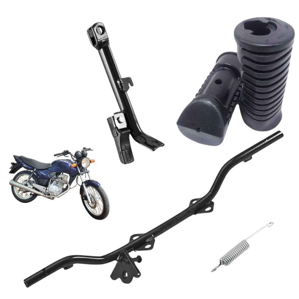 Estribo Maciço Mola borracha/pezinho CG titan 125 2003 2004