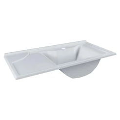 Cuba Pia Lavatório Copacabana 60 cm Para Banheiro Branco