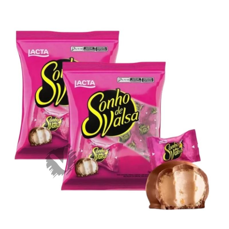 Kit 2 Bombom de Chocolate Sonho de Valsa 1Kg Lacta