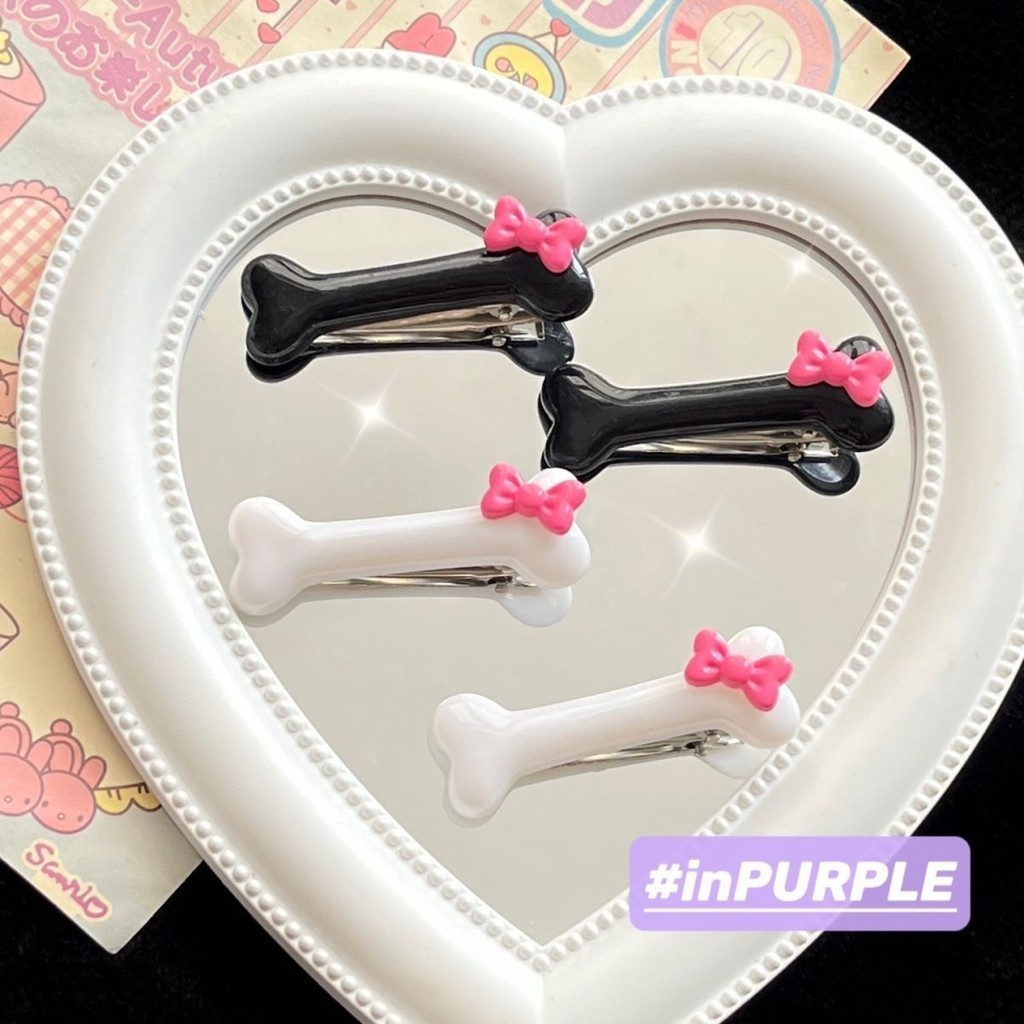 2 Peças design De Osso De Cachorro Feminino Moda Criativo Pop hairpin Menina Charme Bonito Acessórios Para Modelar O Cabelo em Oferta na Shopee
