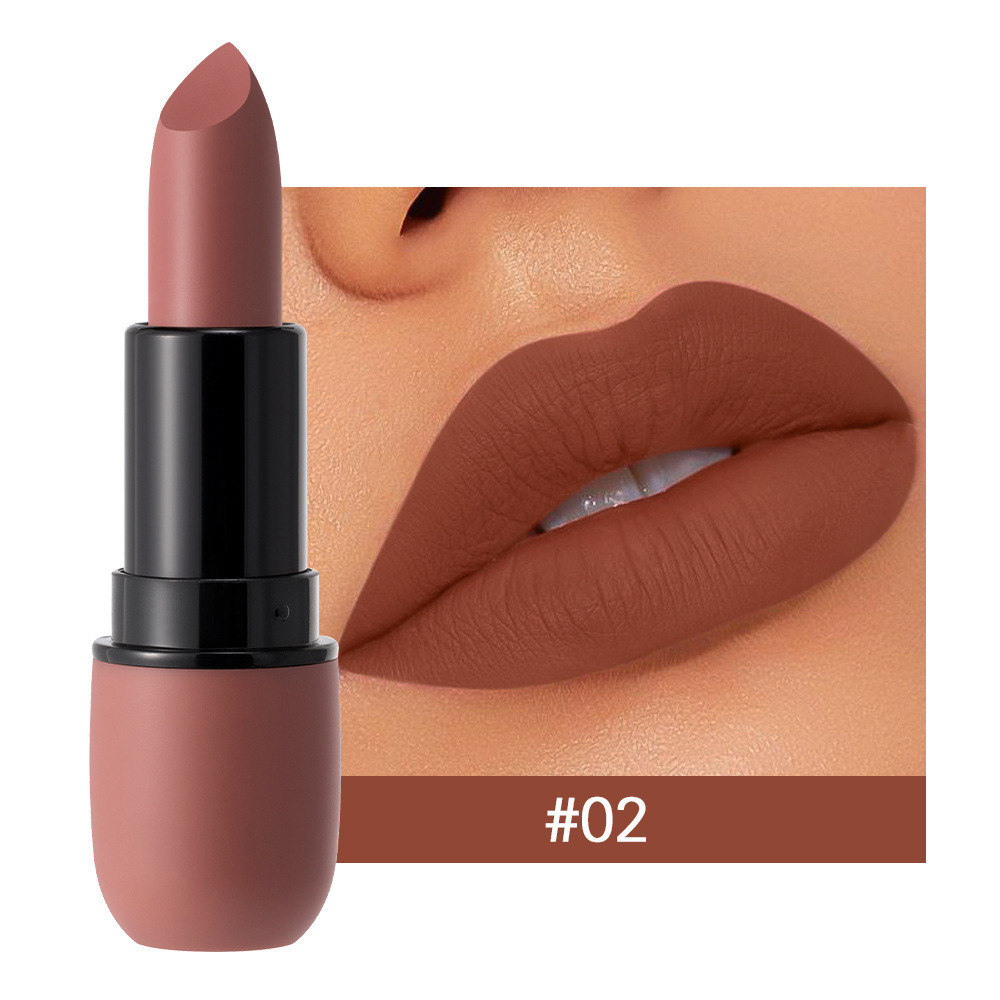 Batom 24 Horas Copo Antiaderente De Longa Duração Fosco À Prova D'água De Veludo Para Mulheres Maquiagem Labial Colorida