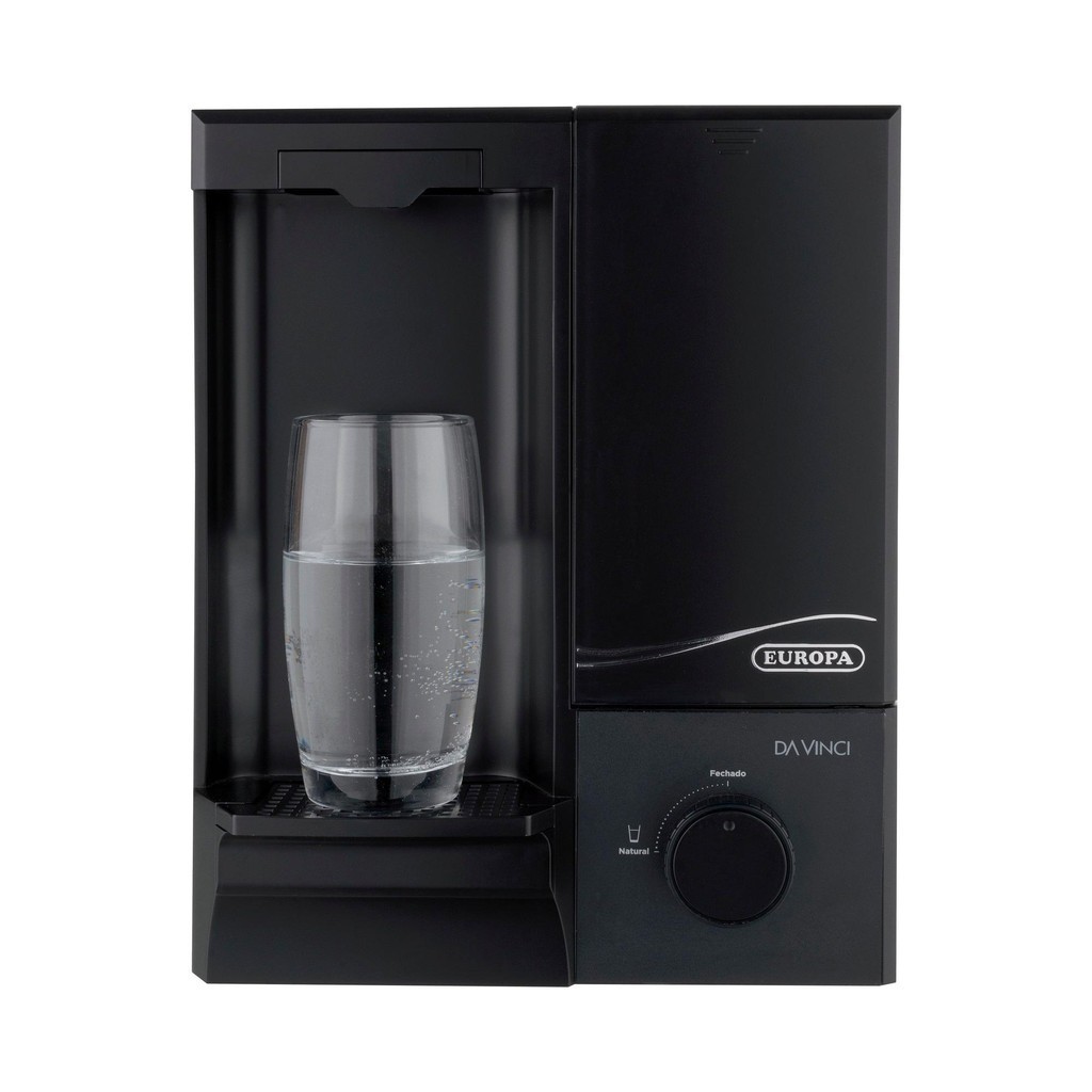 Purificador Água Natural Da Vinci Preto Europa