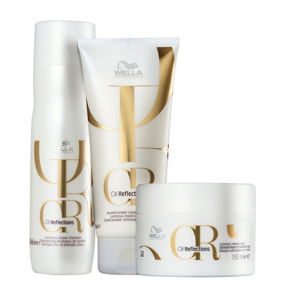 Wella Professionals Oil Reflections - Kit Shampoo 250 ml + Condicionador 200 ml + Máscara 150ml