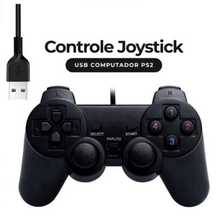 Controle Com Entrada Usb Joystick Games Computador E Console em Oferta na Shopee
