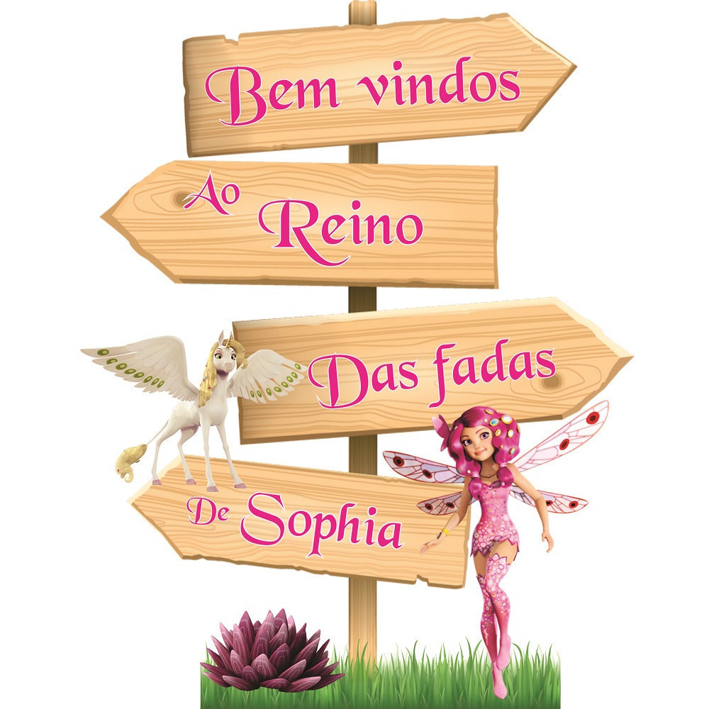 Placa Setas Mundo de Mia direção Display em MDF - PERSONALIZADO NOME - ENVIAR NO CHAT - DECORAÇÃO