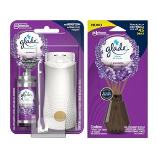 Kit Glade Odorizador Toque De Frescor Aparelho + 1 Refil Lavanda 12ml + Difusor de Ambiente em Oferta na Shopee