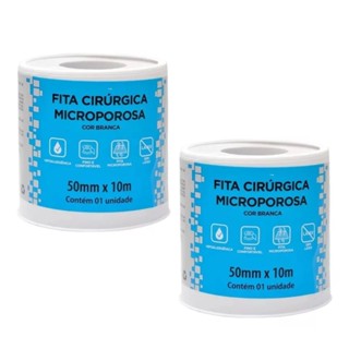 Kit 2 Fita Microporosa Cirúrgica Hipoalérgica 50mm x 10m - Ciex em Oferta na Shopee