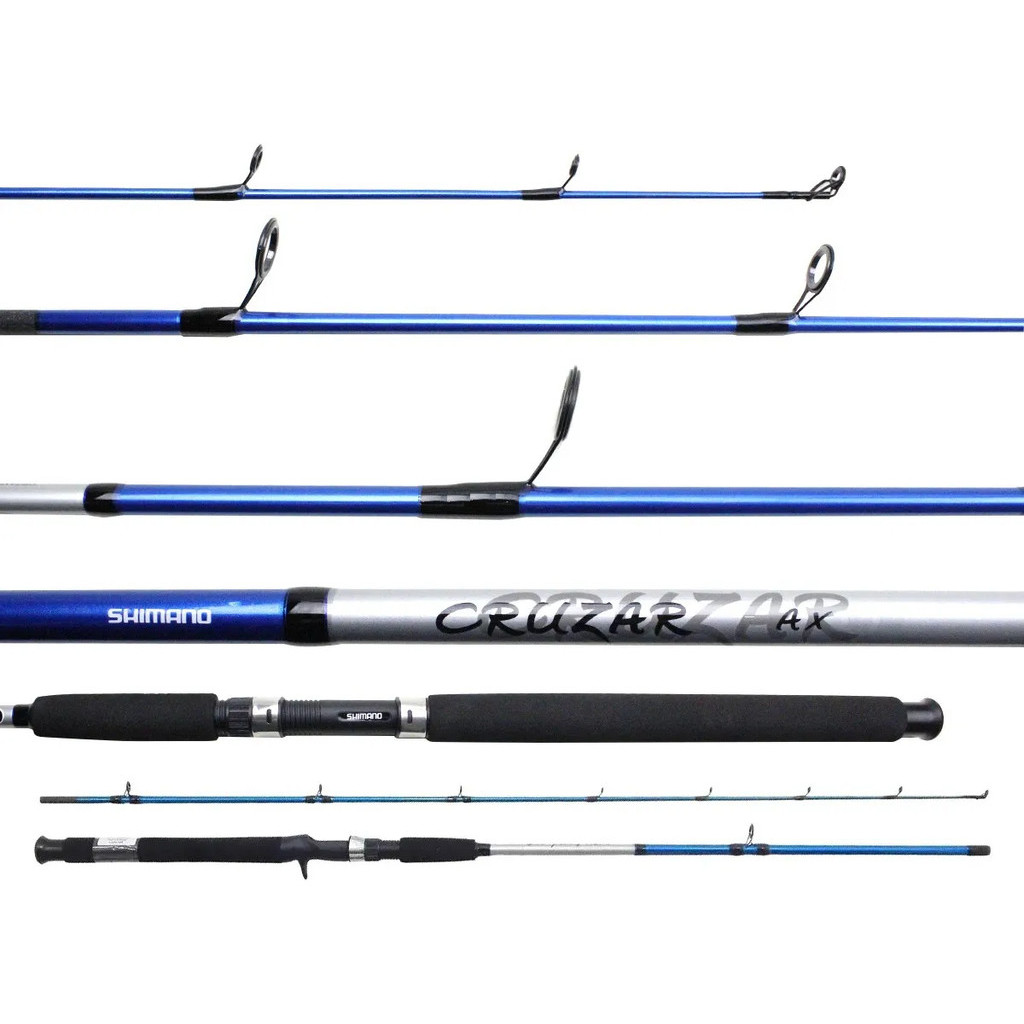 VARA PARA MOLINETE SHIMANO CRUZAR BLUE CRZA2502 5'0" (1.50M) 8-16LB - 2 PARTES