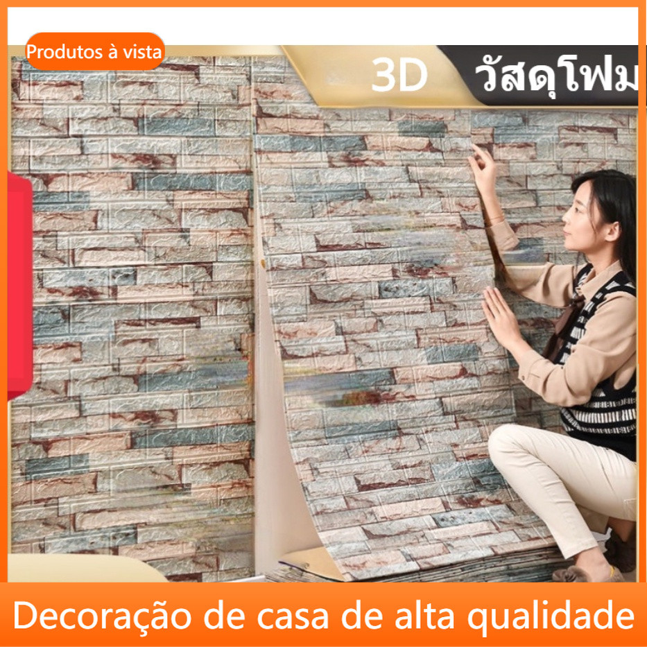 placas 3d adesiva adesivo de parede para quarto para sala decoração de quarto Desenho De Em Espuma 3D Decoração Adesivo Adesivos Teto De Sala De Estar Cabeceira De Casa