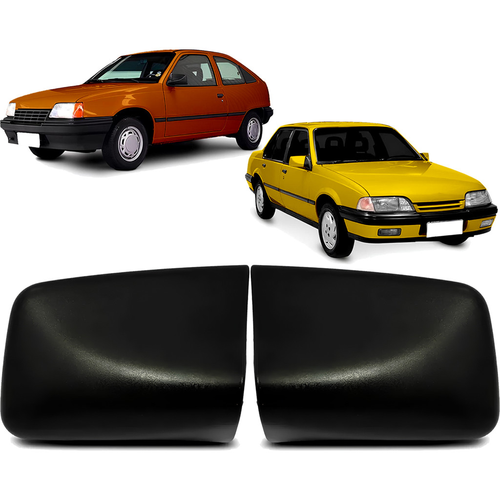 Par Capa Externa Retrovisor Kadett 1989 1990 91 A 1998 Preta