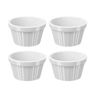 Kit com 4 Tigelas Ramekin Uno 90ml Branca Brinox - 10161/0007 em Oferta na Shopee