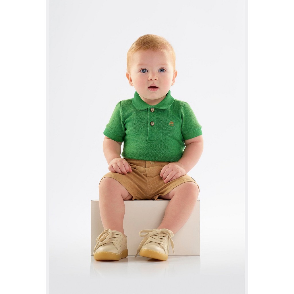Conjunto para Bebê Menino Body Polo e Bermuda Up Baby - Baby & Kids Fashion